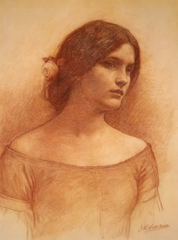 John_W_Waterhouse_the_lady_clare_study